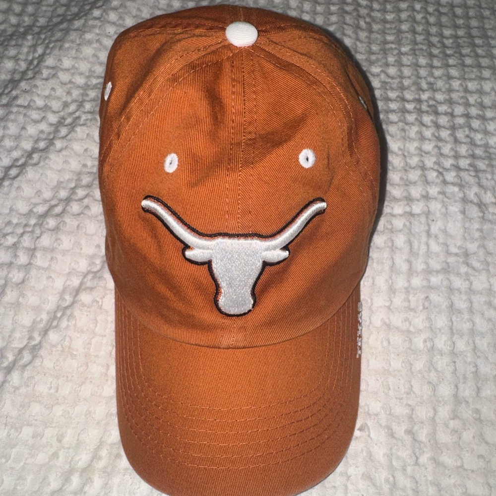 Texas Longhorns Orange Baseball Cap with White Longhorn Logo